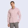Cronbie Long Sleeve Slim Fit Stain Shield Grid Pattern Shirt